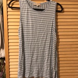 Blue striped tank